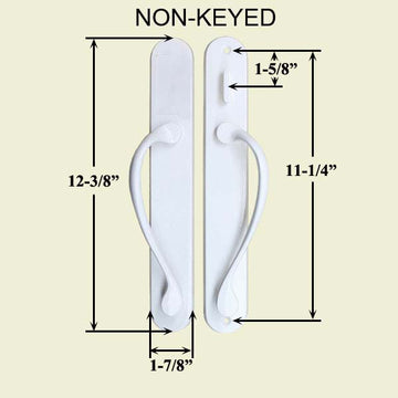 Marvin active Non-Keyed Ultimate Sliding French Door wide trim - Oil Rubbed Bronze